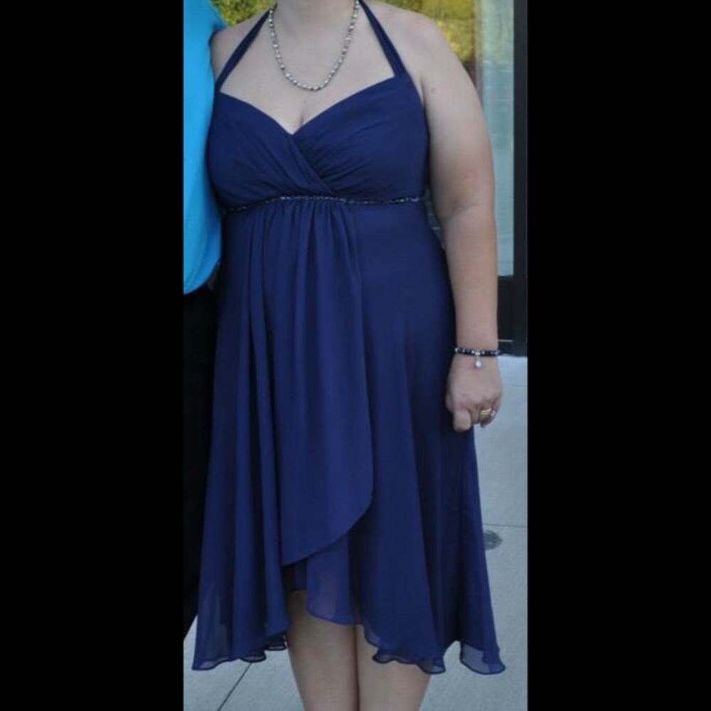 Navy blue formal dress